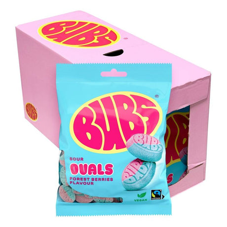 Bubs Forest Berries Ovals 12x90g | Storpakk surt godteri