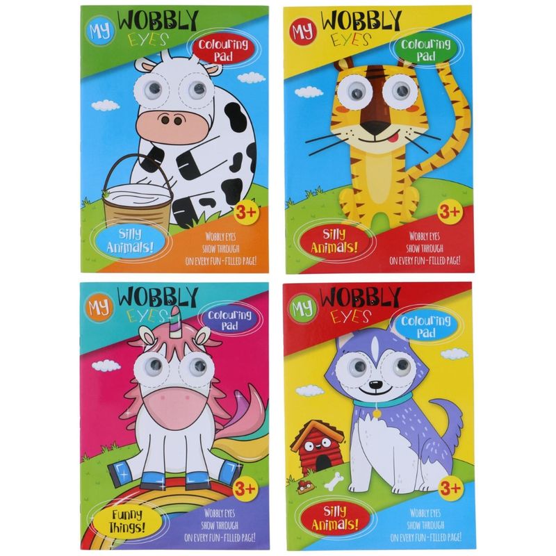 Coloring book with moving eyes | Creative activity book for children