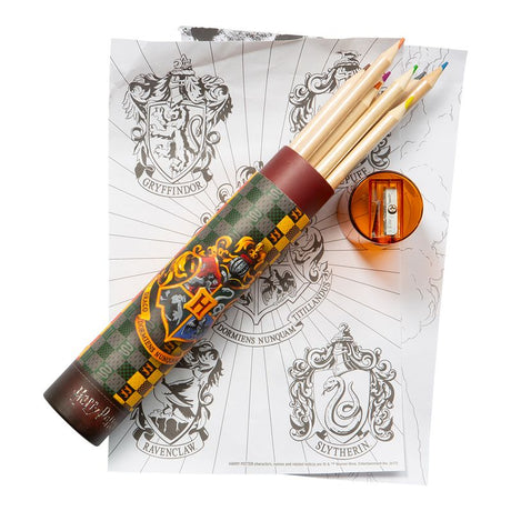 Harry Potter Fargeblyanter 12pk | Med blyantspisser