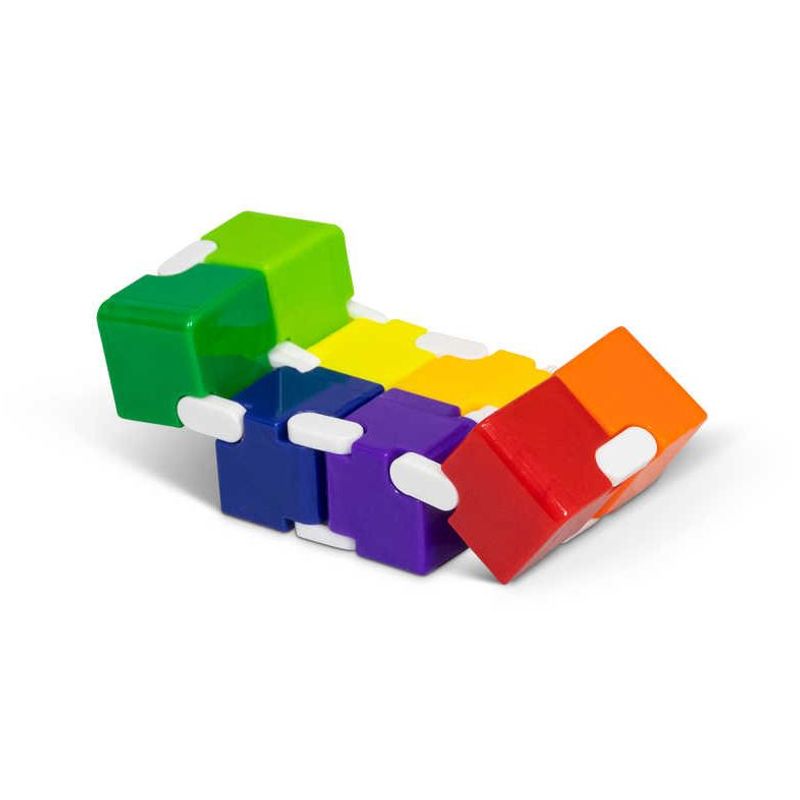 Neon Infinity Cube Fidget - toy for stress and focus