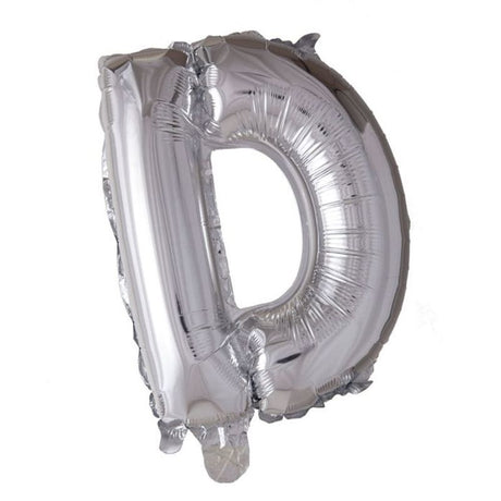 Tinka Foil Letter Balloons 41 cm Silver A to Z