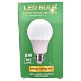 LED Light Bulb 9W 810lm E27 | Energy Efficient Energy Saving Bulb | White Light