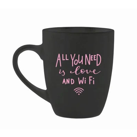 Tinka krus All you need is love and WiFi | Matt sort