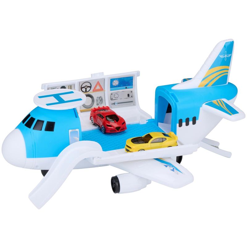 Transport Plane Construction Set with 2 Cars