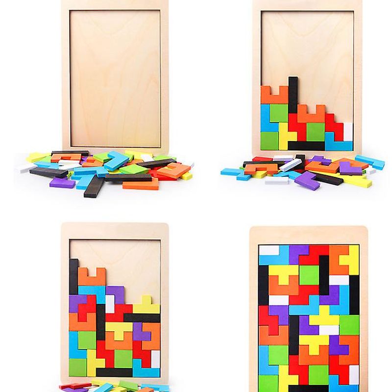 Tetris IQ Puzzle In Wood