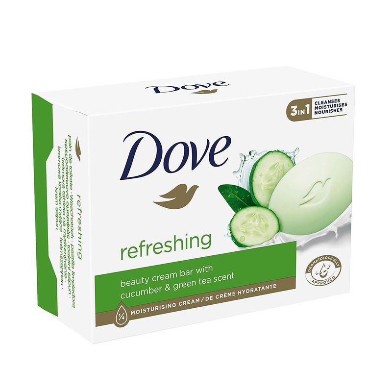 Dove creamy refreshing soap bars 2×90 g