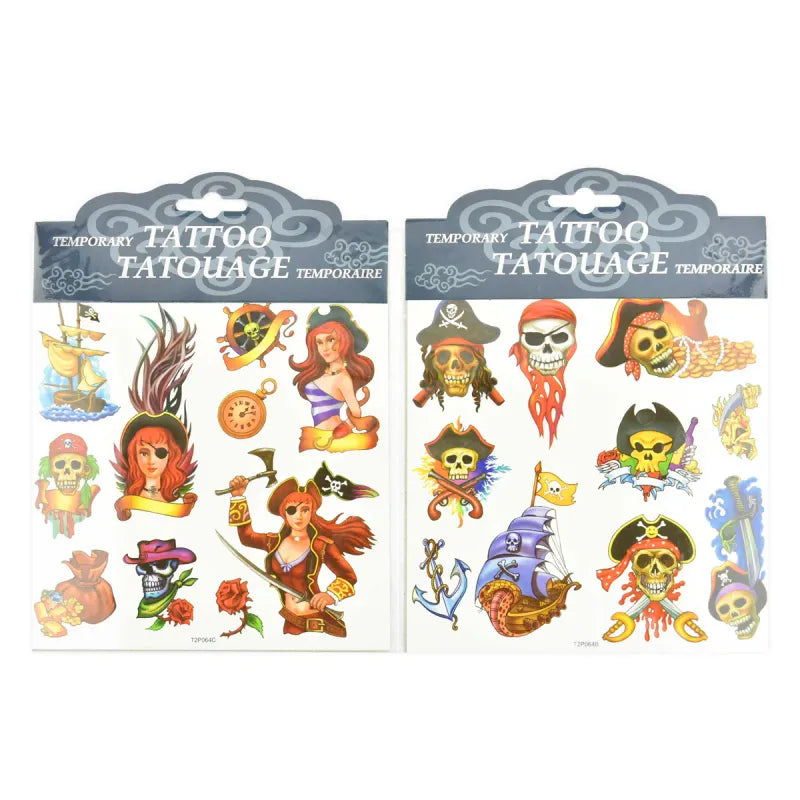 Temporary Tattoos Pirate | 6ass