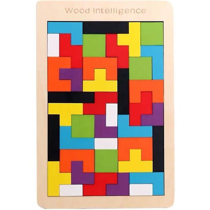 Tetris IQ Puzzle In Wood