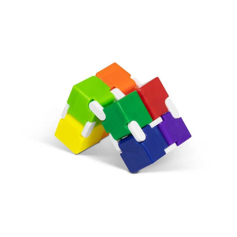 Neon Infinity Cube Fidget - toy for stress and focus