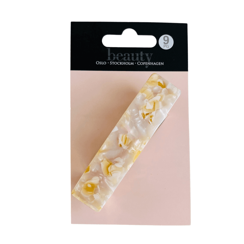 Hair clip with marble design &amp; gold | Beauty