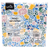 Napkins Yellow Flowers 20pk 3-ply | 33x33cm | Unique