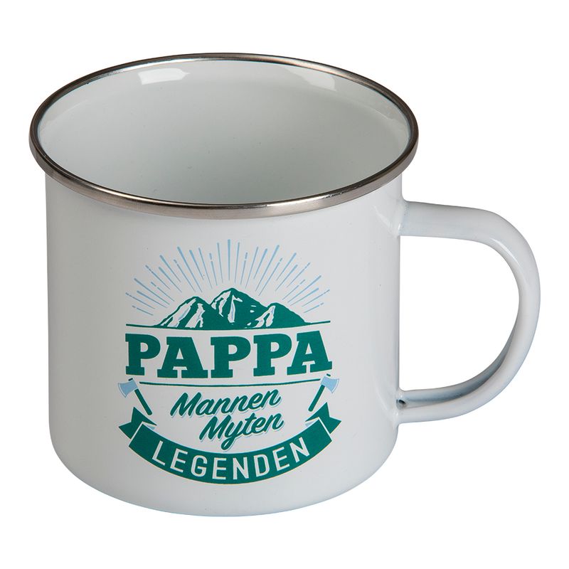 Retro Enamel Mug - Dad Legend