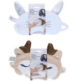 Soft Sleep Mask Animal 16x10cm | 2 ass