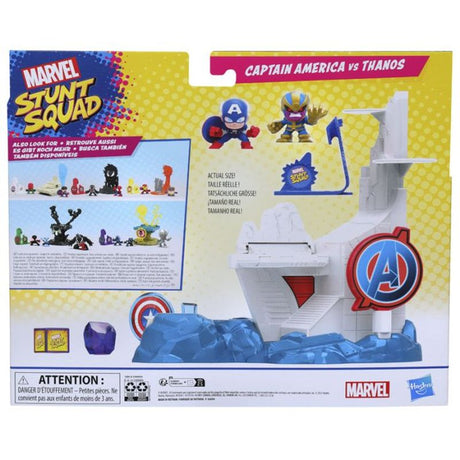 Marvel Stunt Squad Mini Playset - Captain America vs Thanos