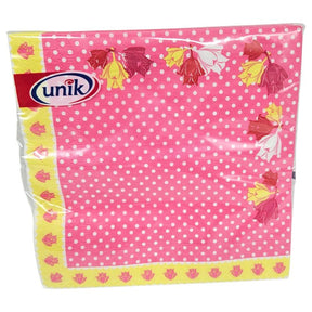 Servietter rosa prikker 20pk 3 - lags | 33x33cm