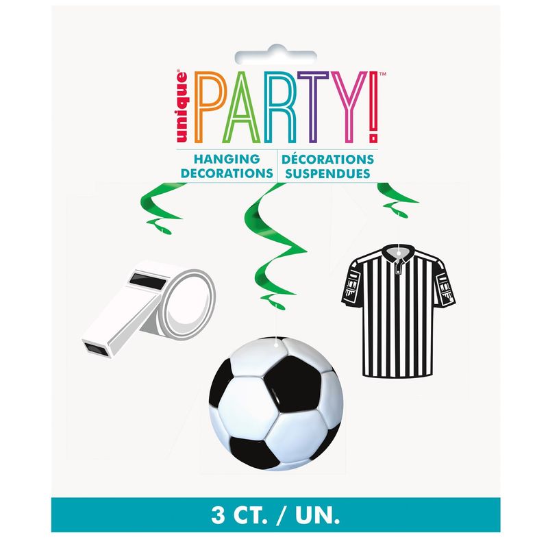 Football Hanging Decorations 3pk 66cm