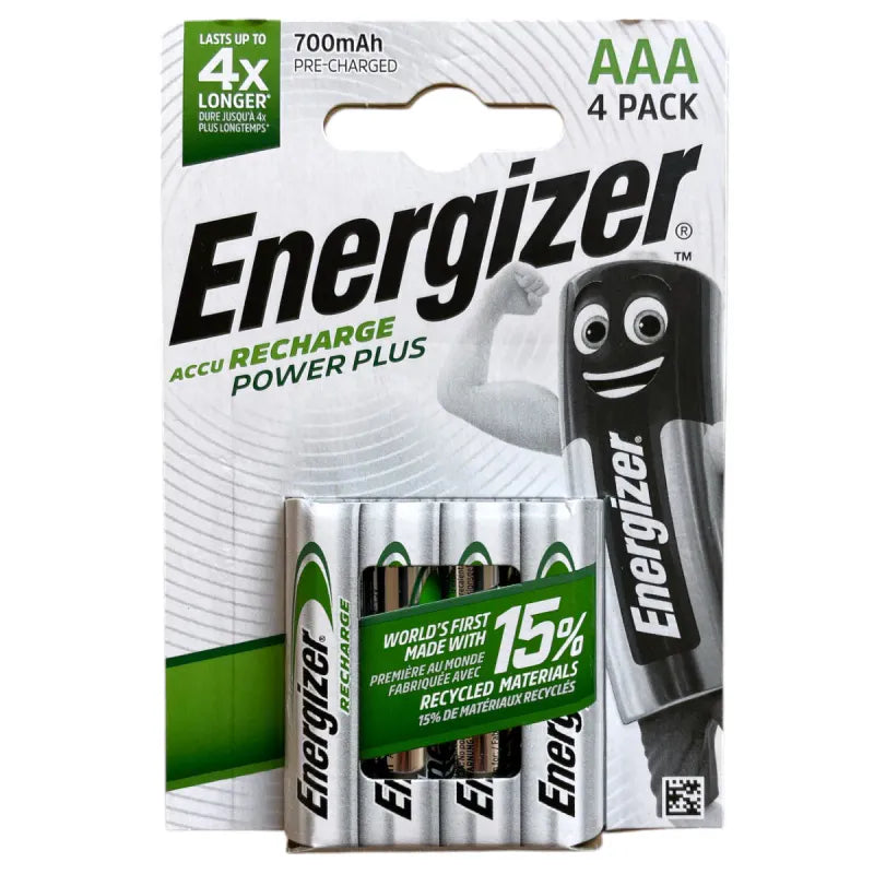 Energizer AAA rechargeable batteries 4pk | 700mAh