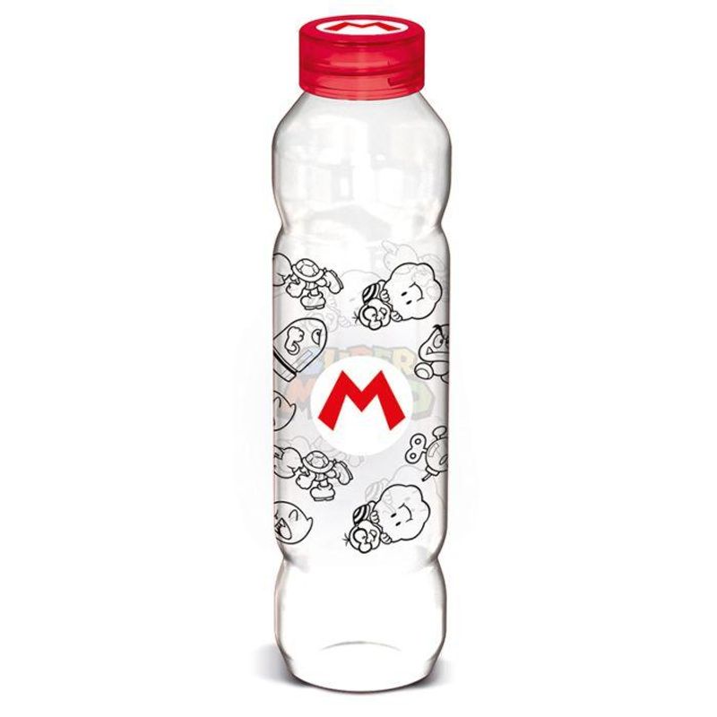 Super Mario drinking bottle 1200ml | Large BPA-free water bottle