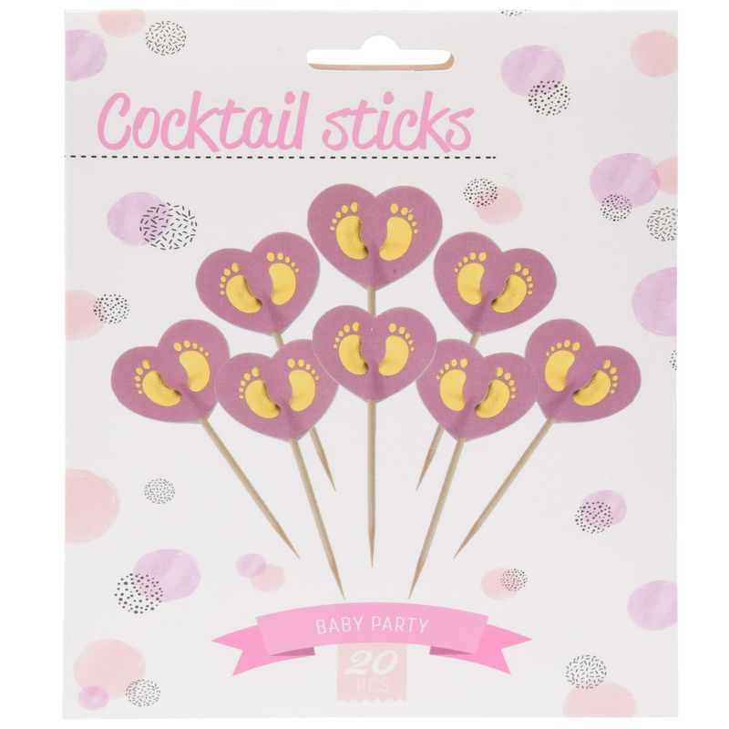 Cake toppers Baby Shower 20pk | 2 ass