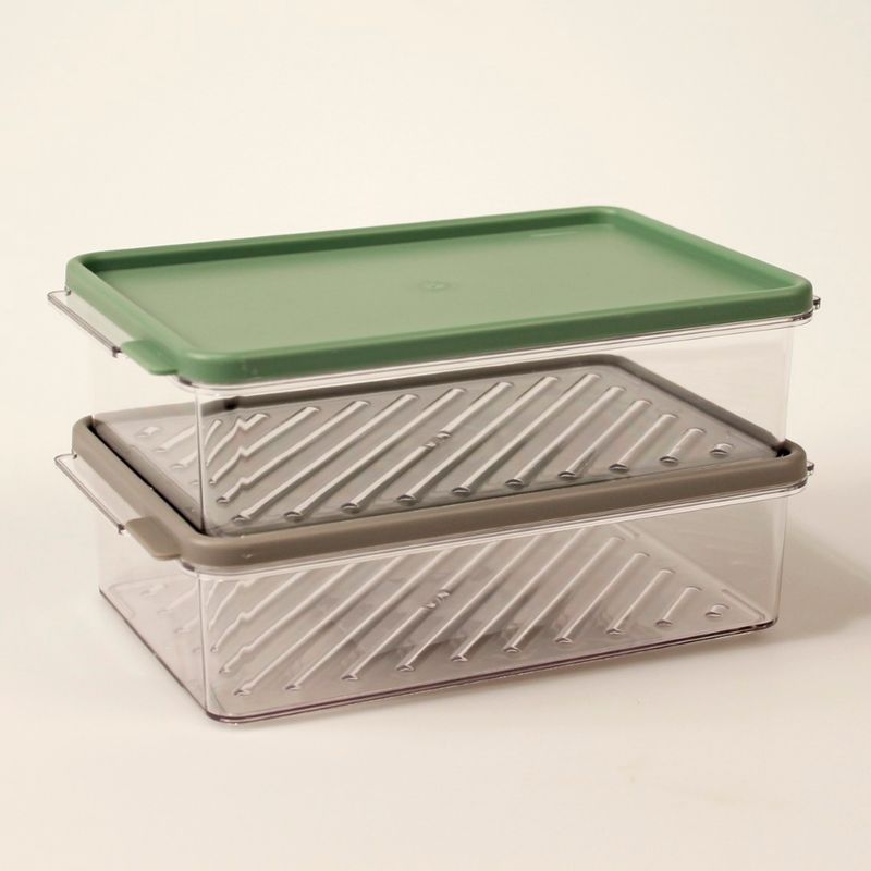 Påleggsboks lufttett 21x13x5,5cm | Kjøleskap organisering