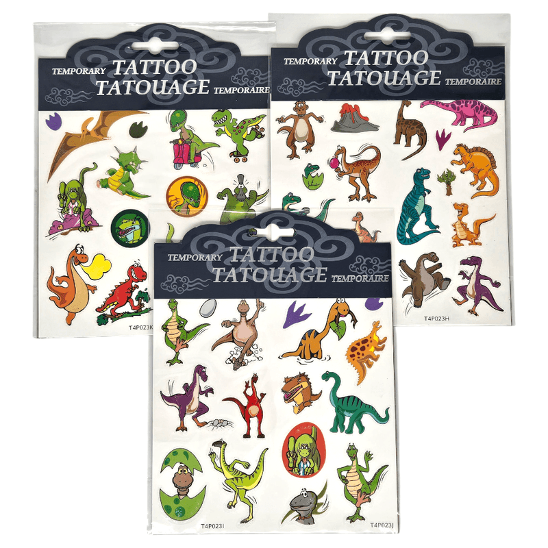 Temporary Tattoos Dinosaur Glitter | 3ass