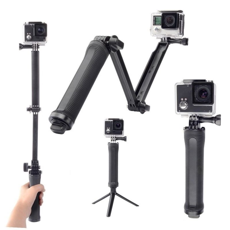 3 - Way Pole/Tripod For GoPro Cameras