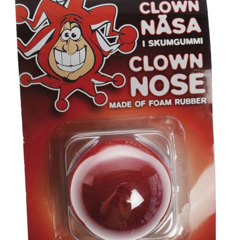 Clown Nose Made of Foam Rubber Red