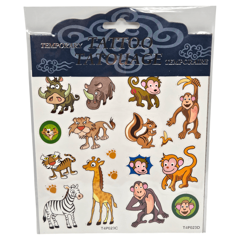 Temporary Tattoos Animals Glitter | 3ass