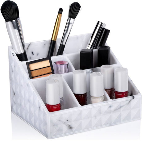 Make Up Organizer 7 Rooms | Marble Design