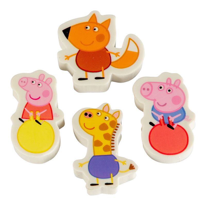 Peppa Pig eraser 4pk | Licensed stationery