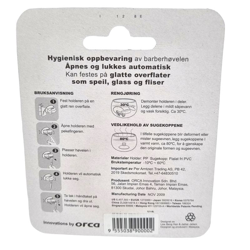 Razor Holder With Suction Cup