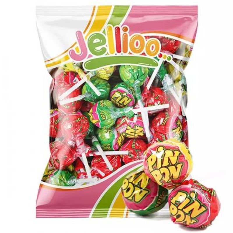 Pin Pon Lollipop Gum Sour Mix 53pcs 954g