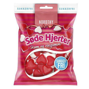 Nordthy Sukkerfri Søte Hjerter 65g