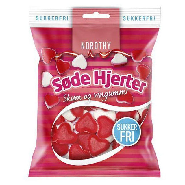 Nordthy Sukkerfri Søte Hjerter 65g