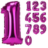Number Balloons Foil Pink 40cm