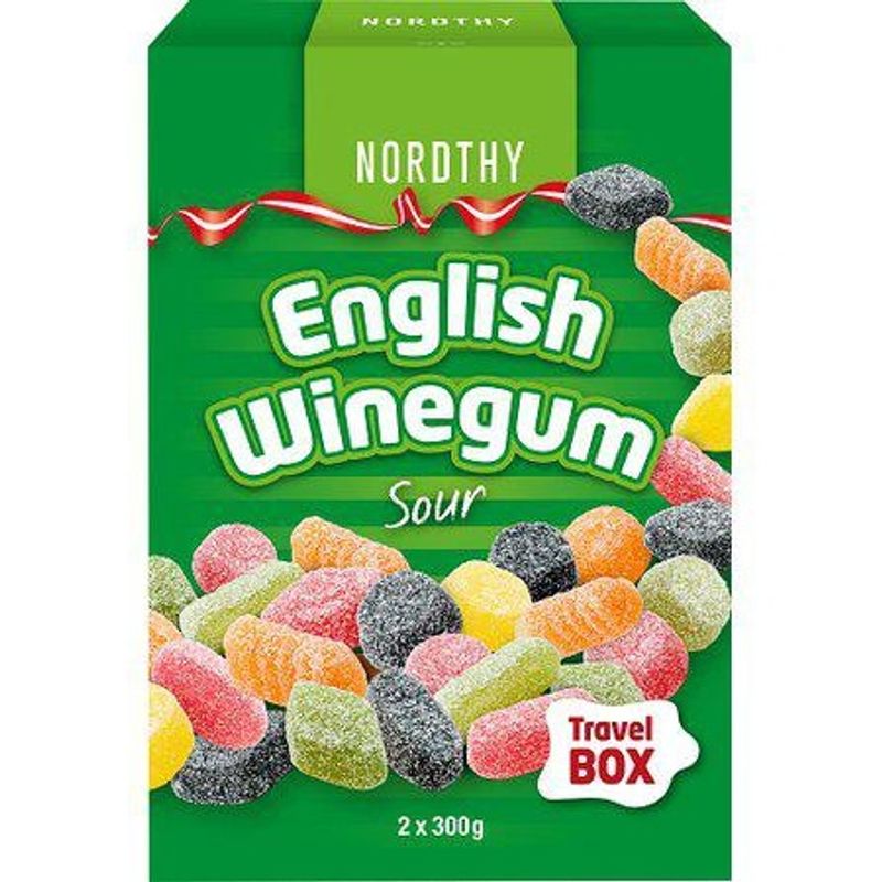 Nordthy English Winegums Sour Family Mix 600g | Syrlig vingummi