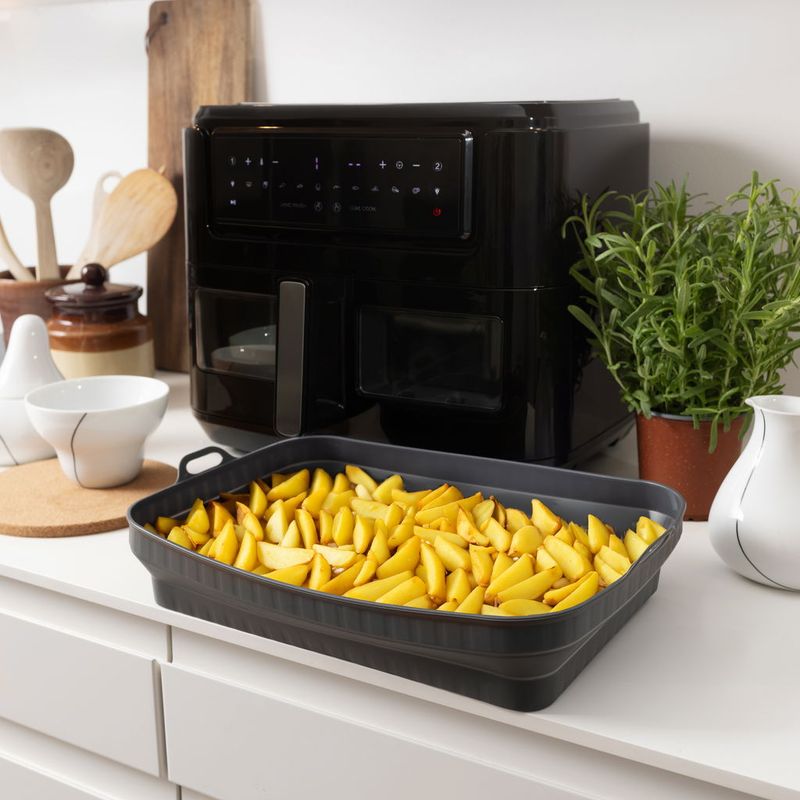 Airfryer silikonform for dobbel skuff 33x23x6,8 cm
