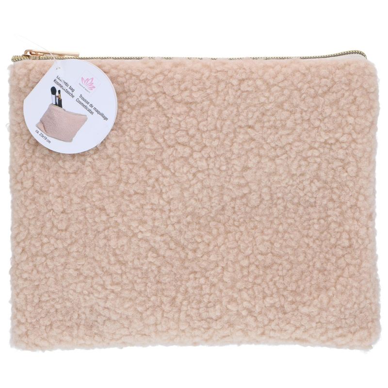 Teddy cosmetic bag 23x19cm | Soft makeup bag