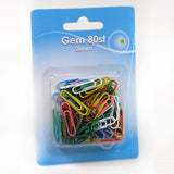 Multicolored paper clips 28mm 80pk