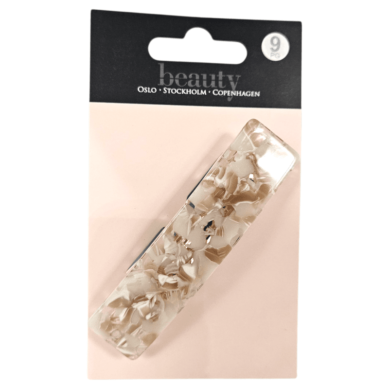 Hair clip with marble design &amp; rose gold | Beauty
