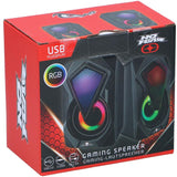 Gaminghøyttalere med RGB lys | No Fear Mini PC - høyttalere