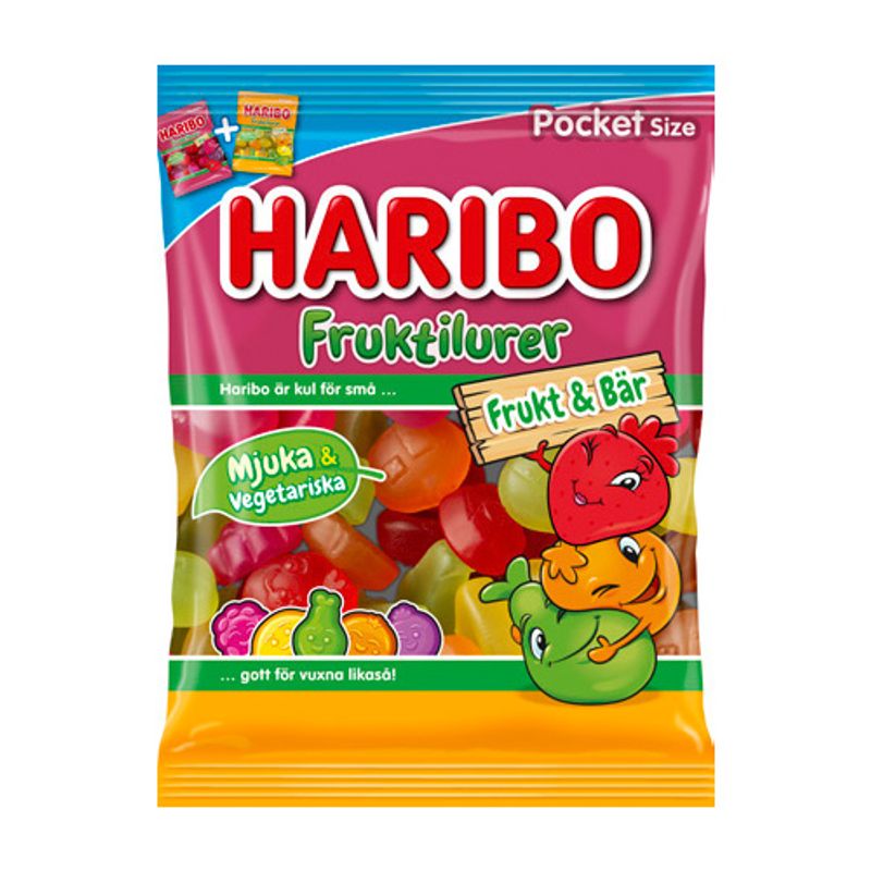 Haribo Fruktiluter Fruit &amp; Berries 80g