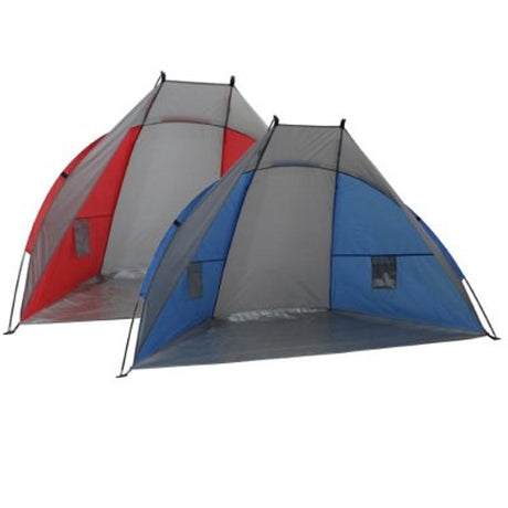 Strandtelt UV beskyttelse - blå/rød