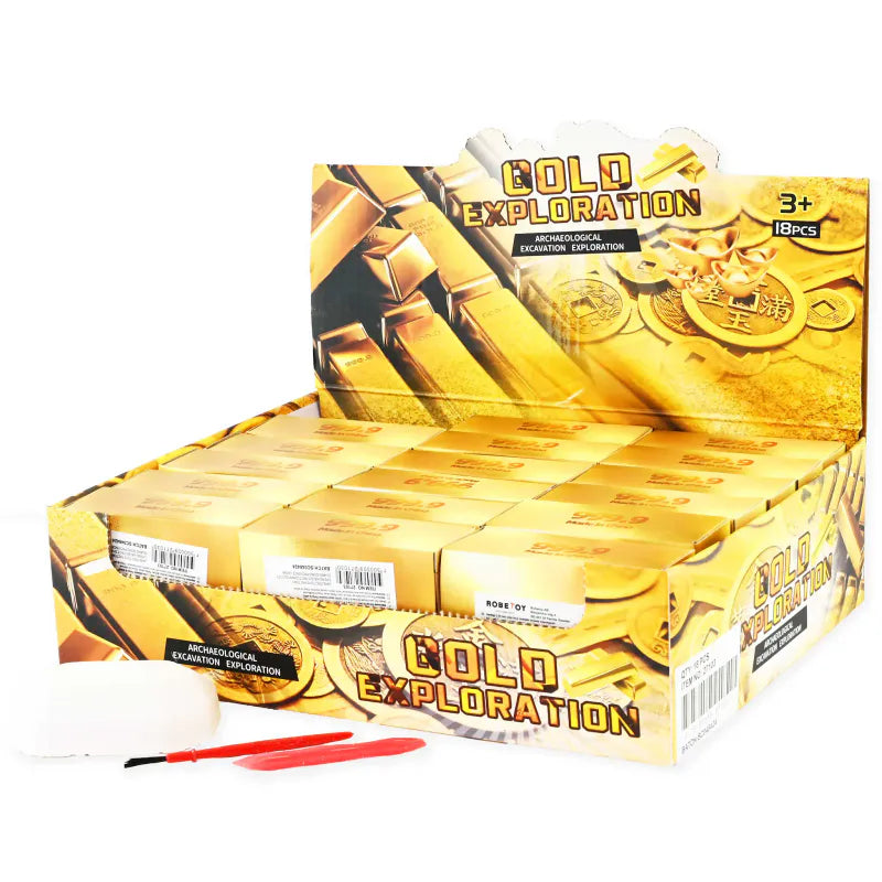 Dig It Out Gold 7cm | Excavation set gold
