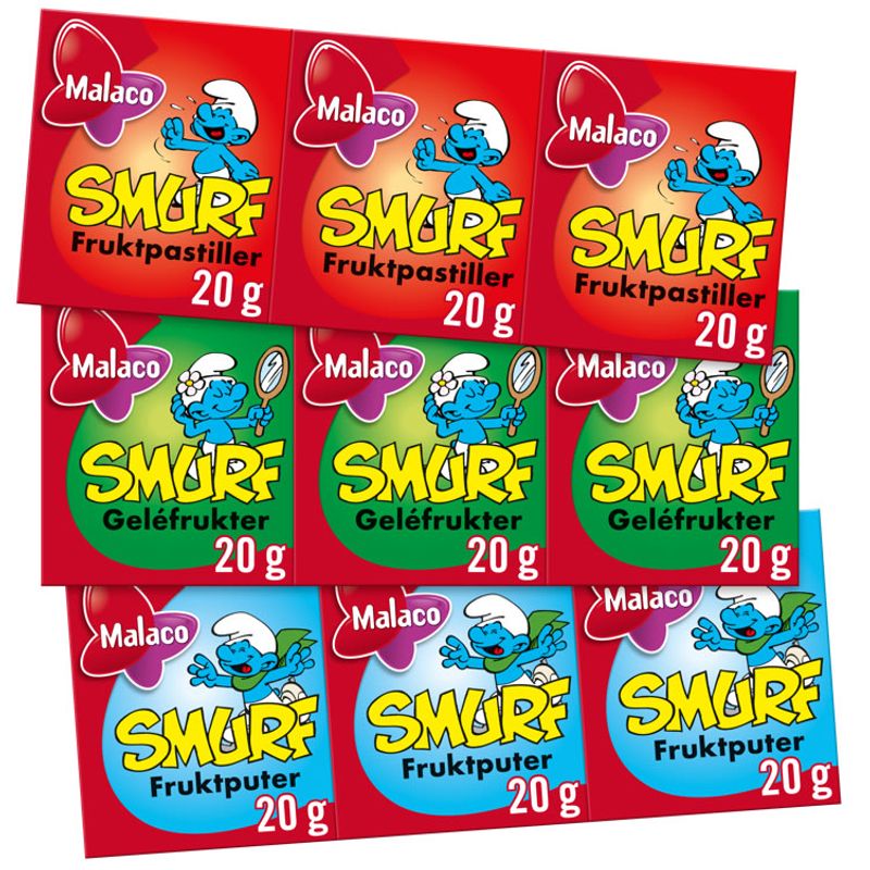 Smurf Pastilles 3pk 60g - More flavors