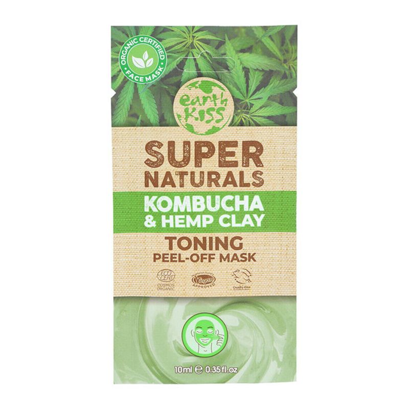 Earth Kiss Toning Peel-Off Mask with Kombucha and Hemp