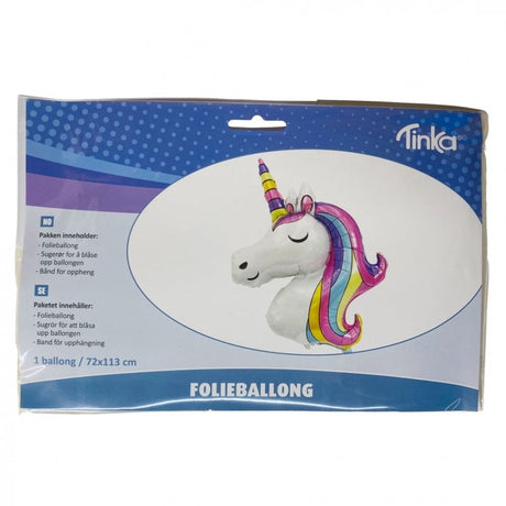 Tinka Foil Balloon Unicorn 113x72 cm