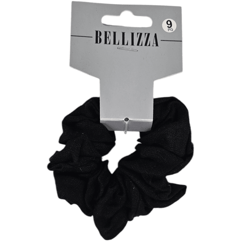 Stor Scrunchie - Bellizza | Sort matt stoff | Skånsom