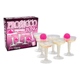 Prosecco Pong | Party game with 12 glasses and pink balls