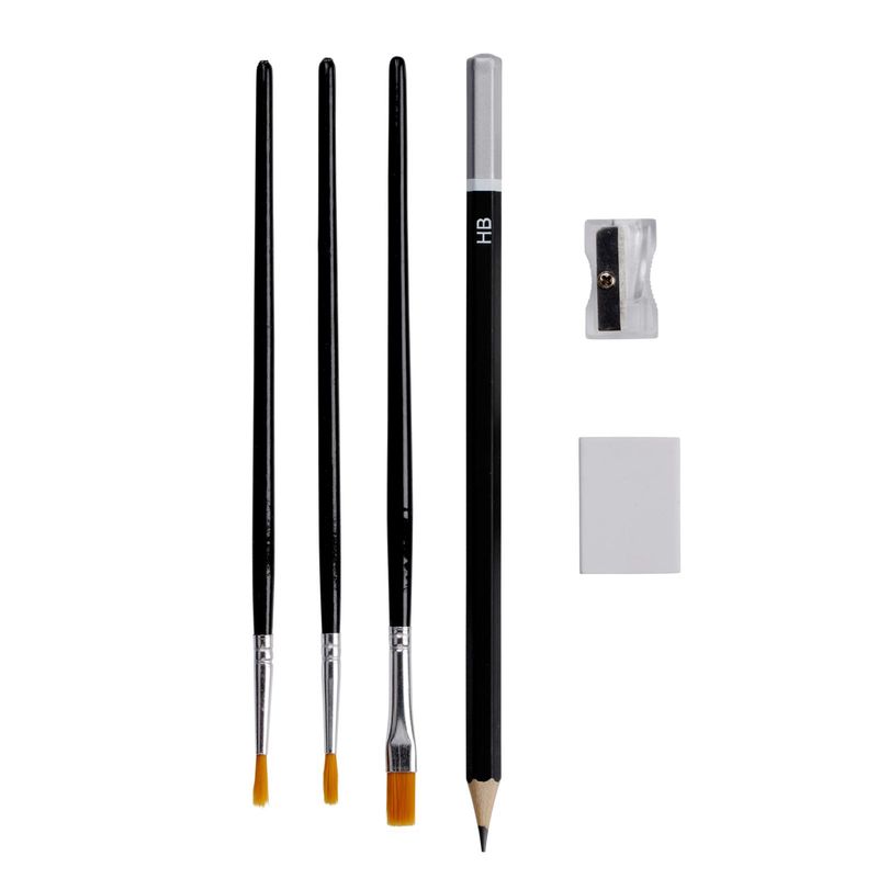 Artico Acrylic Paint Set In Wooden Box 20 Pieces
